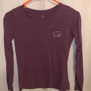 Ivory Ella long sleeve shirt pretty plum color